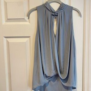 Blueish/gray size medium silk top